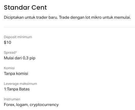 Daftarkan akun Standar dengan Exness Indonesia dan mulai berdagang sekarang juga